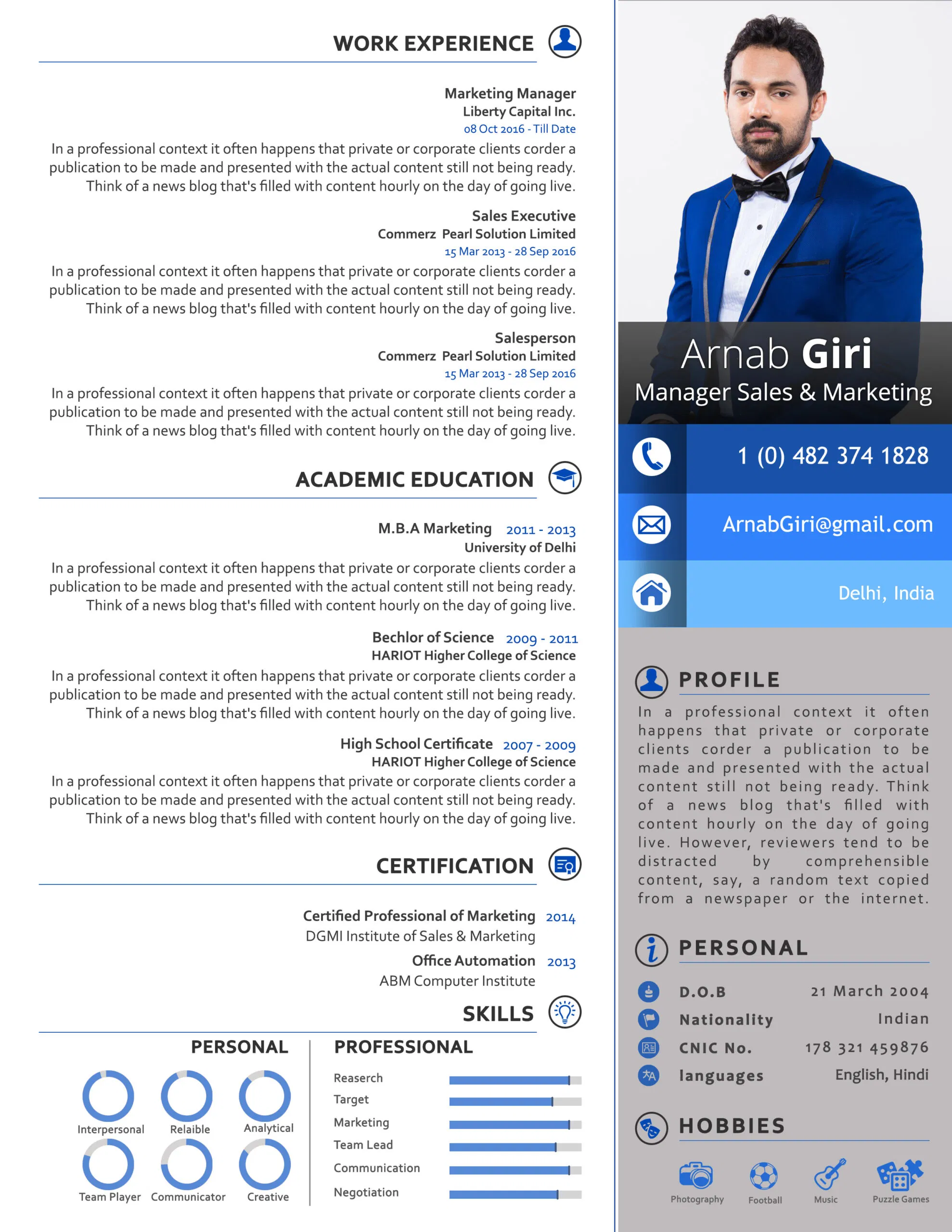 Brixol Premium Resume Template Preview 11